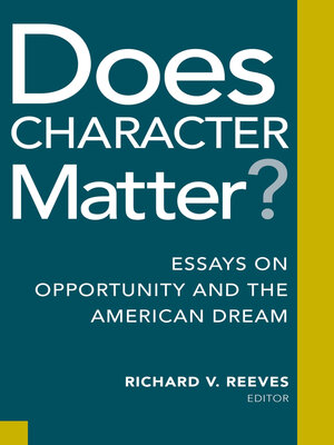 cover image of Does Character Matter?